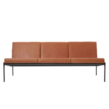 Kiki 3-Sitzer Sofa Leder