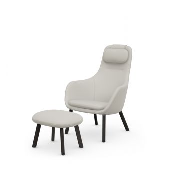 HAL Lounge Chair & Ottoman Leder Premium