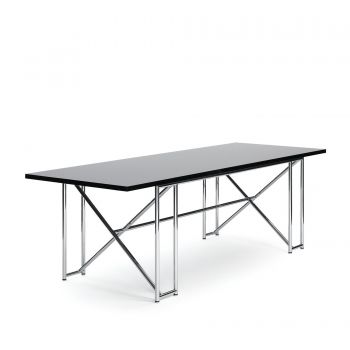 Double X Table Esche schwarz